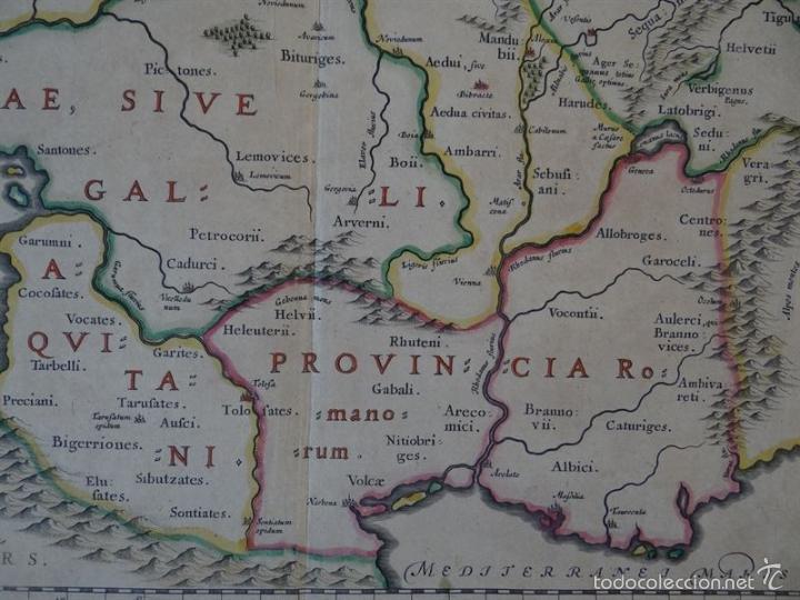 Arte: Antiguo mapa de Francia, 1663. Ortelius - Foto 12