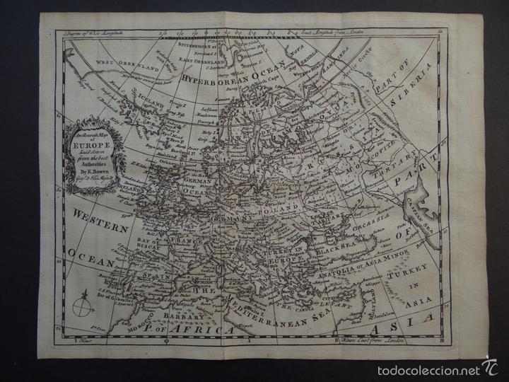 Arte: Mapa de Europa, 1754. Bowen - Foto 1
