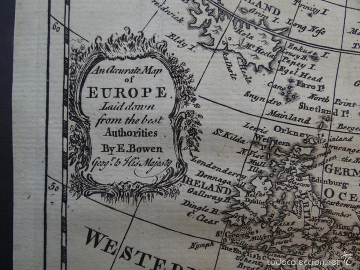 Arte: Mapa de Europa, 1754. Bowen - Foto 2