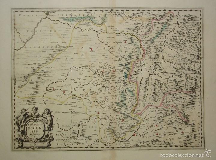 Arte: Mapa de Huesca del siglo XVII - Foto 1
