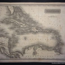 Arte: MAPA DE LAS INDIAS OCCIDENTALES, 1817. ARROWSMITH/HALL