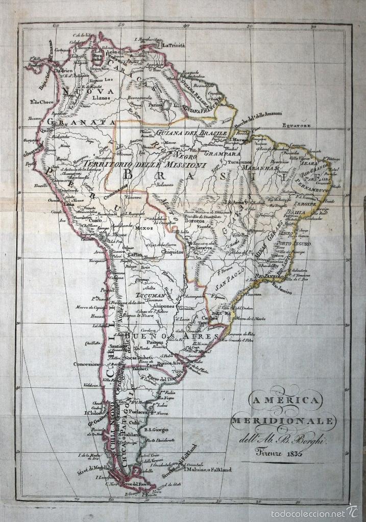 Mapa De América De Sur 1836 A Balbi Comprar Cartografía Antigua Hasta S Xix En 9931