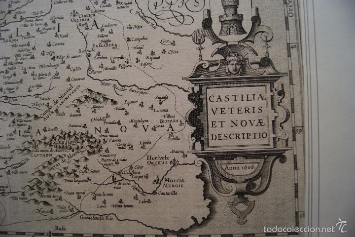 Arte: MAPA CASTILLA VETERIS ET NOVA DESCRIPTIO 1606 - Foto 2