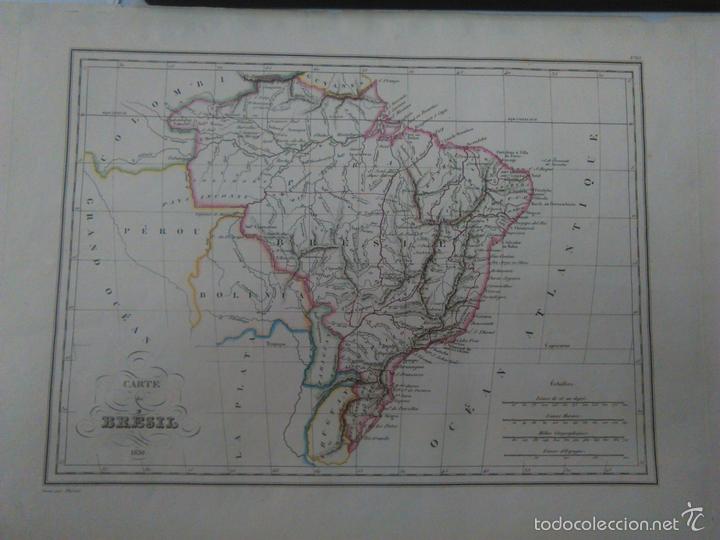 Arte: Mapa de Brasil, 1836. Malte-Brun/Thierry - Foto 1