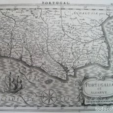 Arte: MAPA DE PORTUGAL Y ALGARVE, 1630. MERCATOR/HONDIUS. Lote 65960802
