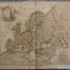 Arte: GRAN MAPA DE EUROPA, 1780. CREPY/CASSINI/HASS. Lote 66441202
