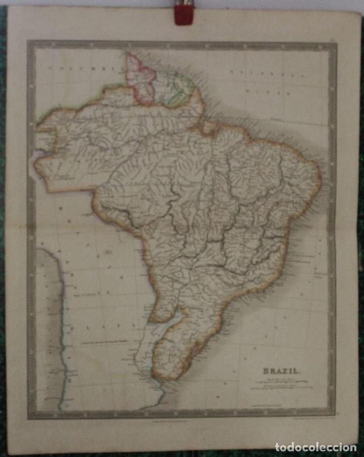 Arte: Mapa de Brasil, 1841. Jonh Dower - Foto 1
