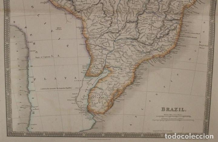 Arte: Mapa de Brasil, 1841. Jonh Dower - Foto 4