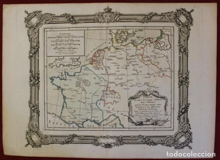 mapa historico de francia mapa histórico de francia, 1764. zannoni   Comprar Cartografía 