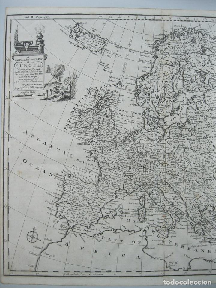 Arte: Mapa de Europa, 1748. Bowen - Foto 2