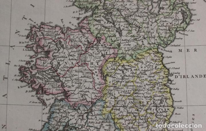 Arte: Mapa de Irlanda, 1812. Malte Brun - Foto 4