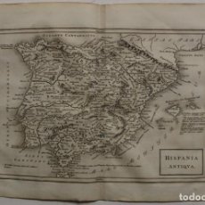 Arte: MAPA DE LA ANTIGUA ESPAÑA Y PORTUGAL, 1821. CELLARIUS/RIVINGTON/ Y OTROS