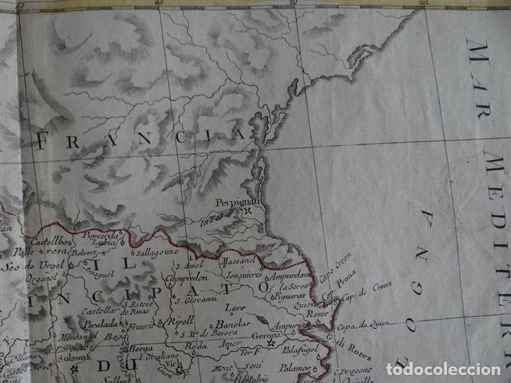 Arte: Mapa de Cataluña, Aragón, Navarra... (España)I, 1776. Zatta - Foto 4 - 70365841
