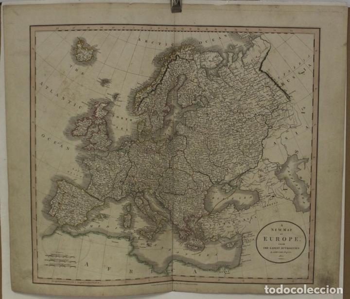 Arte: Mapa de Europa, 1804. John Cary - Foto 1