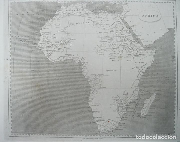 Arte: Mapa de &Aacute;frica, 1805. An&oacute;nimo - Foto 1