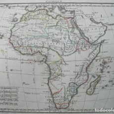 Arte: MAPA DE ÁFRICA, 1850. HERISSON. Lote 71976695