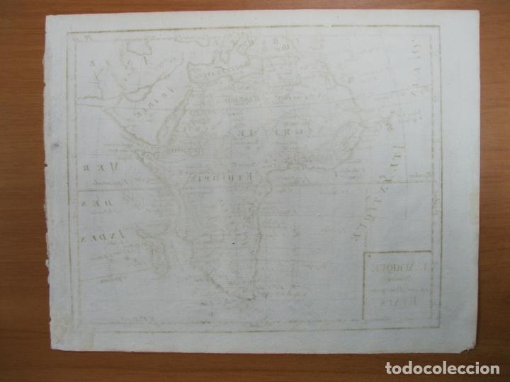 Arte: Mapa de &Aacute;frica, 1798. Bertholon - Foto 3