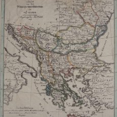 Arte: MAPA DE GRECIA, BULGARIA, BOSNIA... (EUROPA),1817. J. WALCH. Lote 83362040