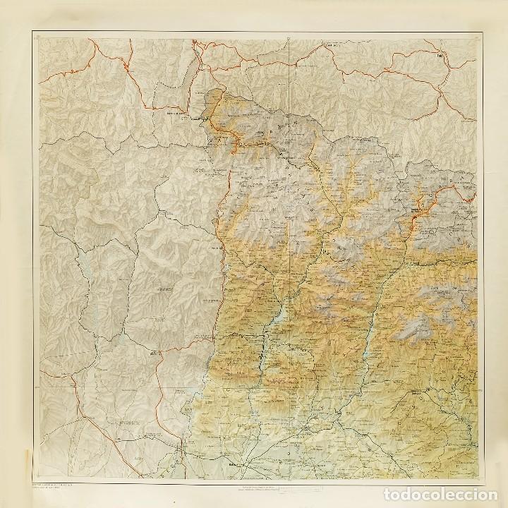 Arte: Enorme y detalladísimo mapa de Catalunya Cataluña en 4 grandes hojas . En Total 160x160cm. - Foto 3 - 90992945
