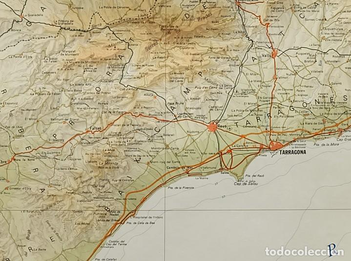 Arte: Enorme y detalladísimo mapa de Catalunya Cataluña en 4 grandes hojas . En Total 160x160cm. - Foto 8 - 90992945