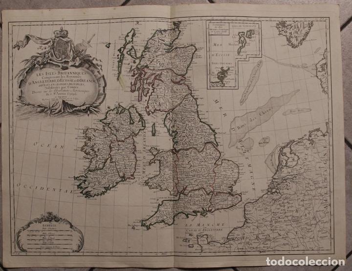 Arte: Mapa de las Islas Brit&aacute;nicas, 1781. Janvier - Foto 1