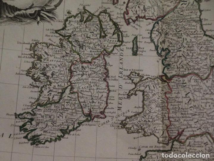 Arte: Mapa de las Islas Brit&aacute;nicas, 1781. Janvier - Foto 5