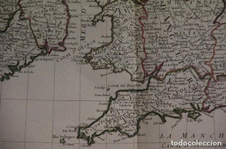 Arte: Mapa de las Islas Brit&aacute;nicas, 1781. Janvier - Foto 7