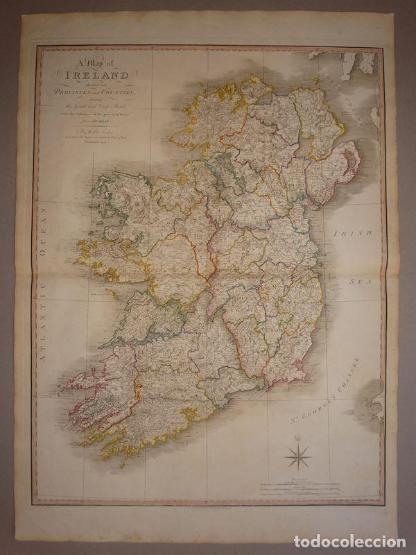 Gran Mapa De Irlanda Europa William Fa Comprar Cartograf A