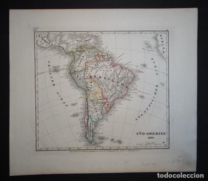 Arte: Mapa de Am&eacute;rica del Sur, 1830. An&oacute;nimo - Foto 2