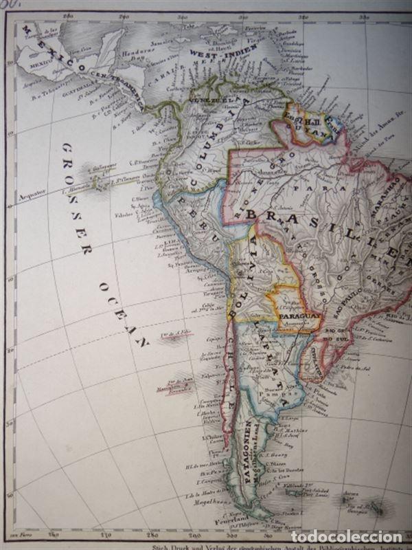 Arte: Mapa de Am&eacute;rica del Sur, 1830. An&oacute;nimo - Foto 3