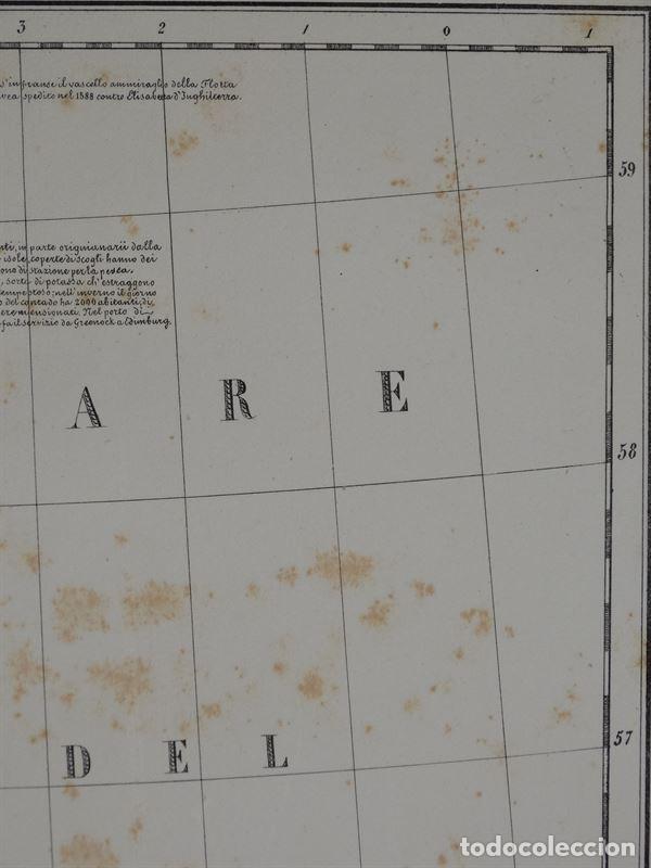 Arte: Mapa de las Islas Brit&aacute;nicas, 1856. B. Marzolla - Foto 7