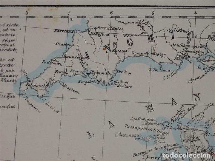 Arte: Mapa de Francia, 1856. Marzolla - Foto 10