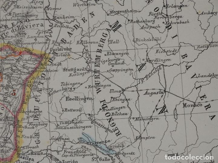 Arte: Mapa de Francia, 1856. Marzolla - Foto 13