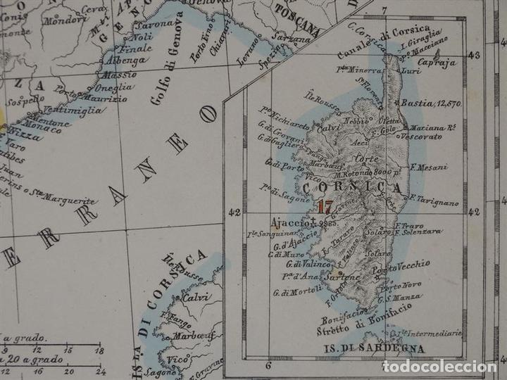 Arte: Mapa de Francia, 1856. Marzolla - Foto 15