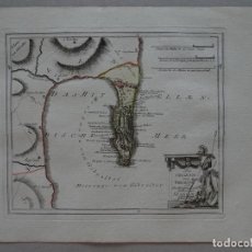 Arte: MAPA DE GIBRALTAR ( SUR DE ESPAÑA), 1795. REILLY. Lote 96004971
