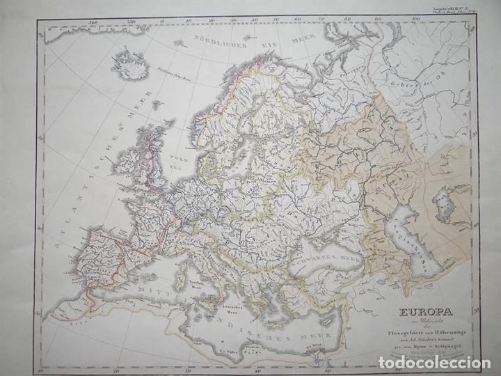 Gran Mapa Hidrográfico De Europa 1850stielers Comprar Cartografía Antigua Hasta S Xix En 4822