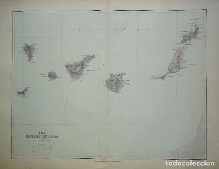 Arte: Mapa de 1894 de las Islas Canarias - Foto 1