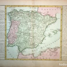 Arte: MAPA DE ESPAÑA Y PORTUGAL, 1785. CLOUET. Lote 102792919