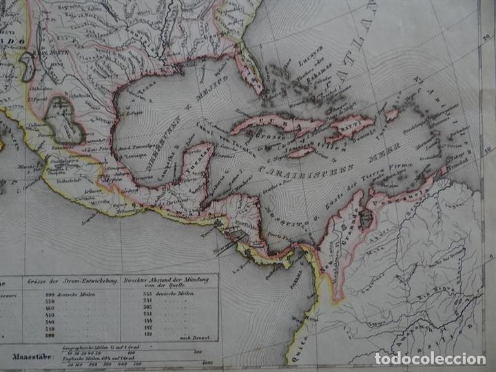 Arte: Mapa de Am&eacute;rica del Norte, 1853. Radefeld - Foto 4
