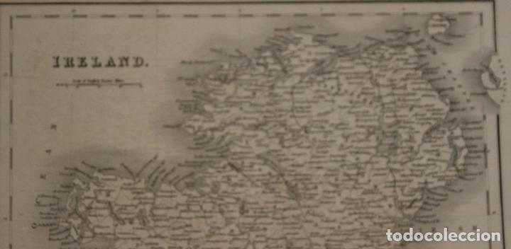 Arte: Mapa de Irlanda, 1837. John Dower - Foto 3