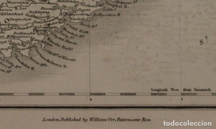 Arte: Mapa de Irlanda, 1837. John Dower - Foto 6