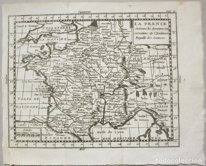 Arte: Mapa de Francia, 1769. Buffier - Foto 1