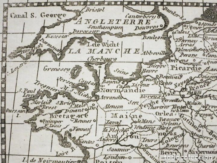 Arte: Mapa de Francia, 1769. Buffier - Foto 3
