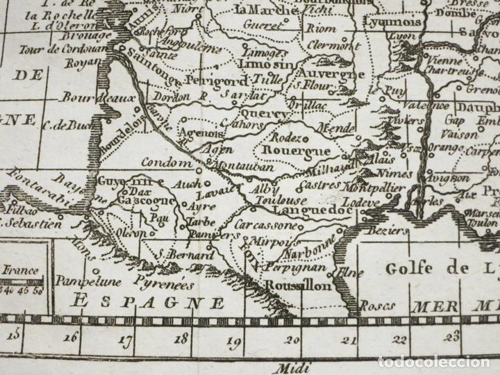 Arte: Mapa de Francia, 1769. Buffier - Foto 4