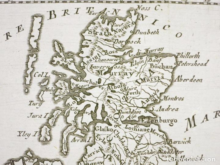 Arte: Mapa de Gran Breta&ntilde;a e Irlanda, 1790. Buffier - Foto 3
