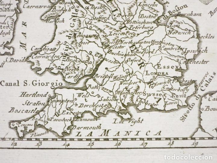 Arte: Mapa de Gran Breta&ntilde;a e Irlanda, 1790. Buffier - Foto 4