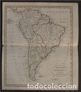 Arte: Mapa de Am&eacute;rica del Sur, 1820. An&oacute;nimo - Foto 1