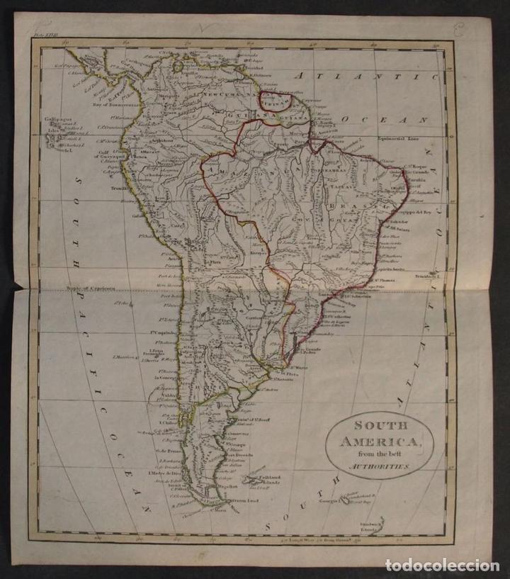 Arte: Mapa de Am&eacute;rica del Sur, 1820. An&oacute;nimo - Foto 2