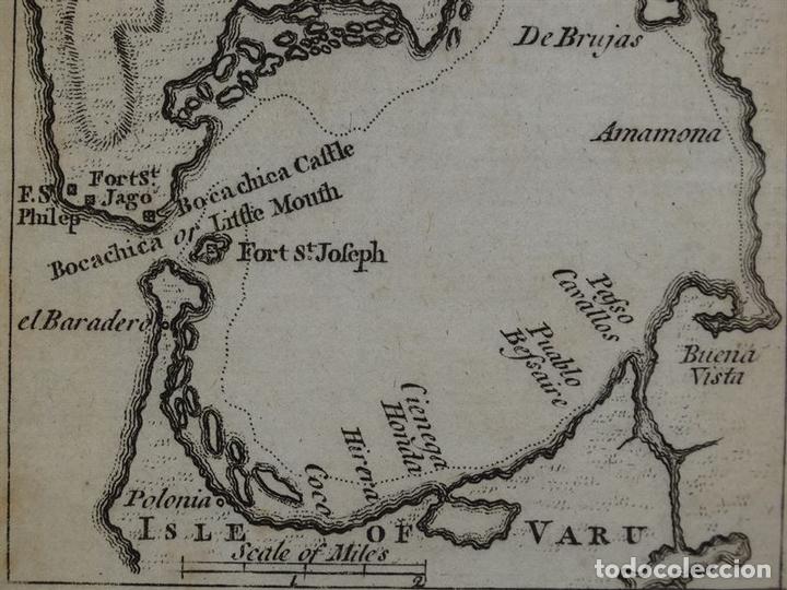 Arte: Mapa de Cartagena de Indias (Colombia, América del sur)), circa 1720. Thomas Jefferys - Foto 4 - 109356239