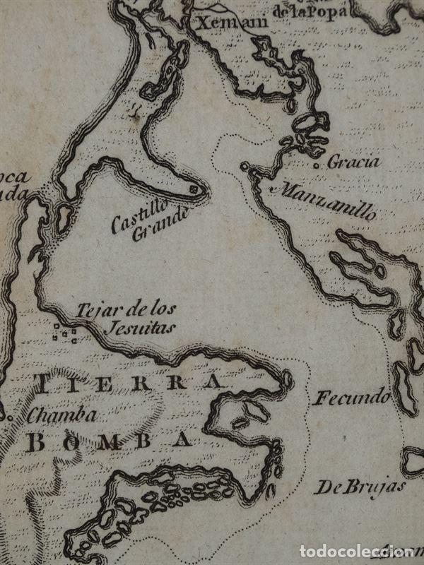 Arte: Mapa de Cartagena de Indias (Colombia, América del sur)), circa 1720. Thomas Jefferys - Foto 5 - 109356239